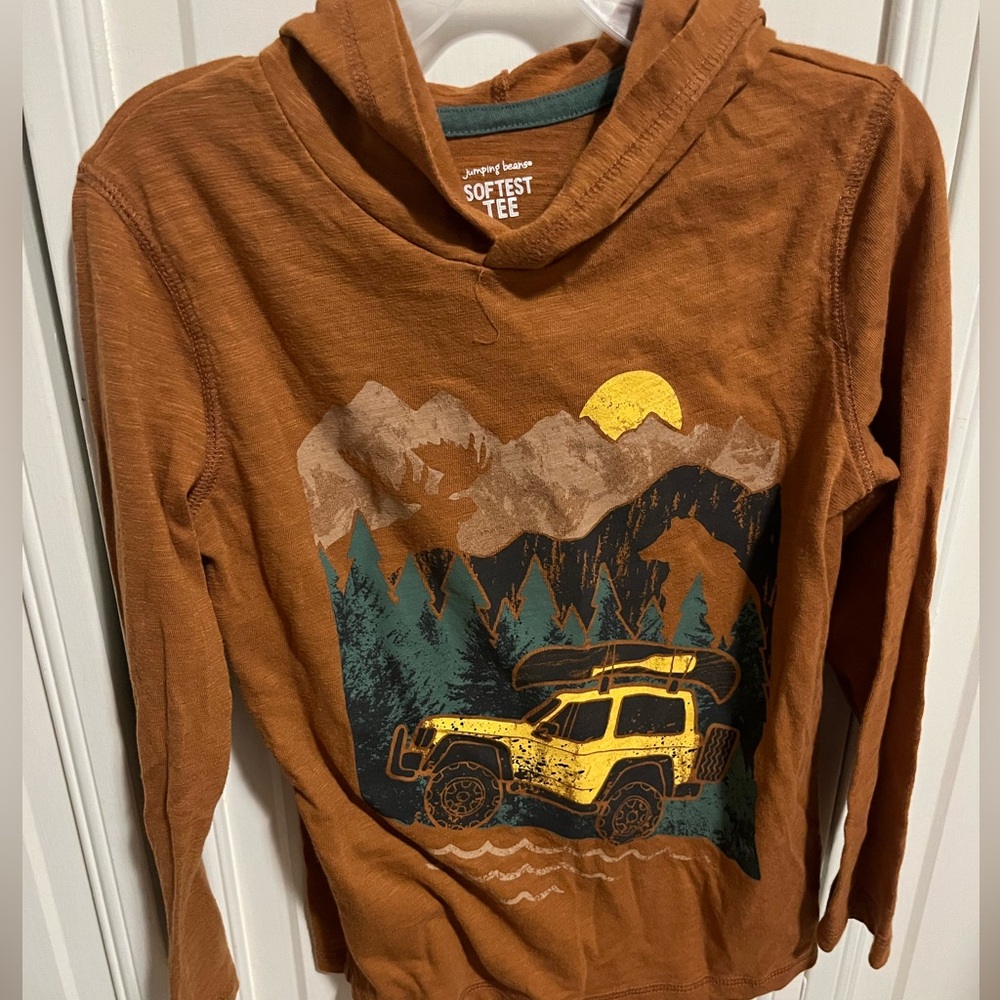 Boys jumping beans car hooded shirt